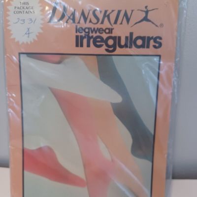 Vtg 1984 Danskin Legwear Irregulars  Blue Nylon Tights Size A 2431 New